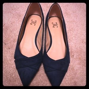 Navy flats